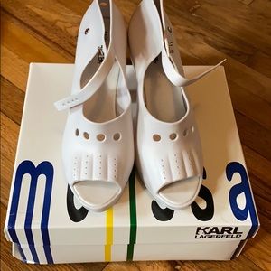 Melissa x Karl Lagerfeld Glove Love heels